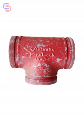 Victaulic FireLock 002 Trójnik Równoprzelotowy DN100 114,3mm Ocynkowany Żeliwo