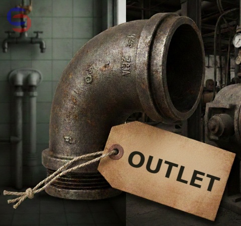 Geberit Kolano HDPE 90° 125mm Używane Outlet