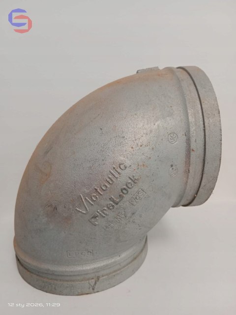 Victaulic FireLock 001 Kolano 90° Ocynk DN150 168,3mm Żeliwo