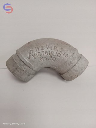 Victaulic NO 10 Kolano 90° Ocynk DN40 48,3mm Żeliwo