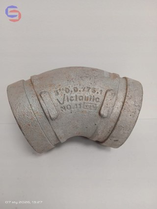 Victaulic NO 11 Kolano 45° Ocynk DN65 76,1mm Żeliwo