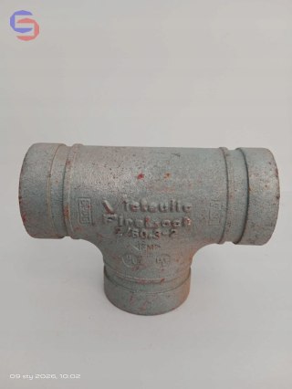 Victaulic FireLock 002 Trójnik Równoprzelotowy DN50 60,3mm Ocynkowany Żeliwo