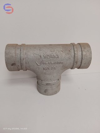 Victaulic NO 20 Trójnik Ocynk DN40 48,3mm Żeliwo