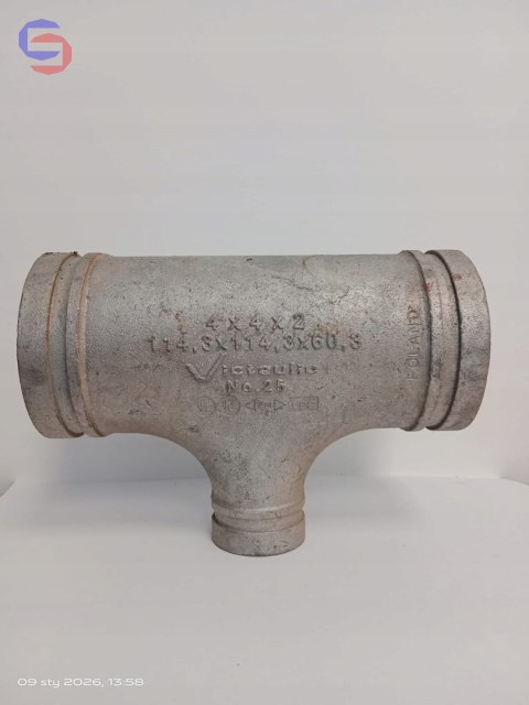 Victaulic NO 25 Trójnik redukcyjny ocynk DN100xDN50 114,3x60,3mm