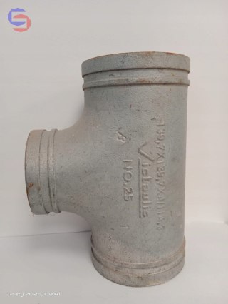 Victaulic NO 25 Trójnik redukcyjny ocynk 139,7x139,7x114,3mm DN125xDN100 żeliwo