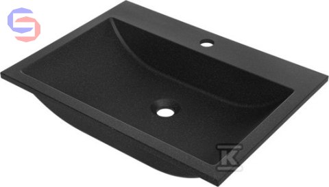 LAVEO ALBANO Umywalka Meblowa Granitowa 1 Komorowa 44x60 cm