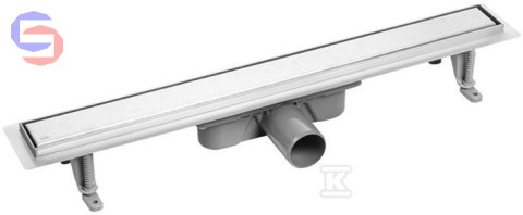 LAVEO BASSO Odpływ liniowy 50 cm stal nierdzewna