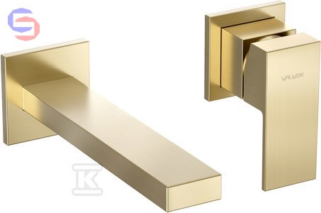 VALVEX ARS Bateria umywalkowa podtynkowa Brushed Gold 0,29x0,11x0,19m