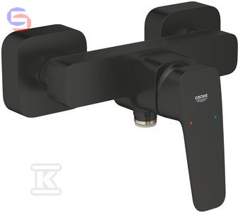 GROHE CUBEO Bateria prysznicowa jednouchwytowa matowa czarna 0,12x0,16x0,2m