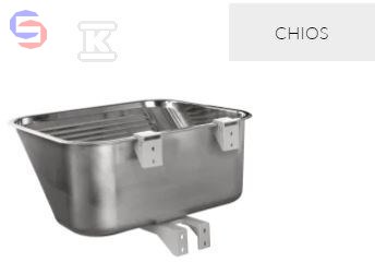 CHIOS ZLEW GOSPODARCZY 55X45CM Z SYFONEM KUCHINOX