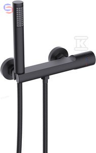 VALVEX DECOR BLACK Bateria natryskowa ścienna 0,16x0,25x0,06m 1,55kg