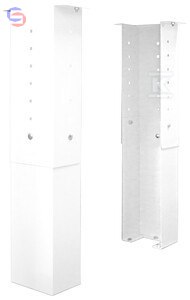 SUPRON3 Podstawa regulowana 500-800x245mm ocynk RAL9003