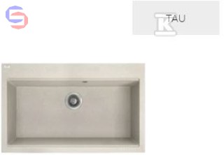 TAU ZLEW GRANITOWY 1 KOM.50X80CM Z SYFO. LAVEO