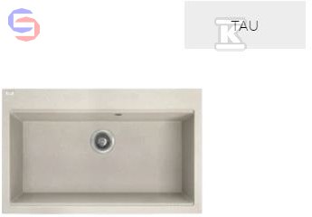 TAU ZLEW GRANITOWY 1 KOM.50X80CM Z SYFO. LAVEO