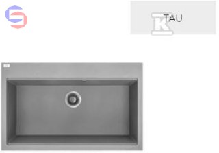 TAU ZLEW GRANITOWY 1 KOM.50X80CM Z SYFO. LAVEO