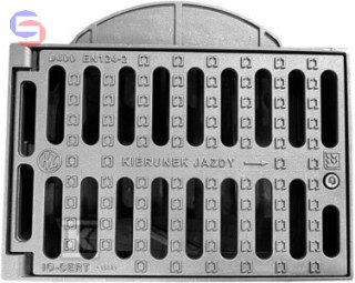 KZO SFEROIDALNY Wpust uliczny D400 H100 3/4 uchyl rygl