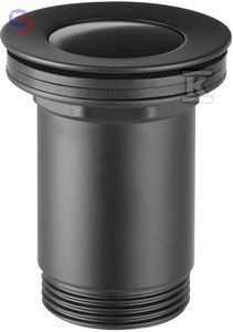 FERRO Zawór spustowy click-clack 5/4" czarny S283-BL-B