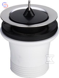 VIEGA Zawór odpływowy 0,2x0,15x0,15m czarny korek 108519
