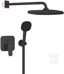 GROHE CUBEO Zestaw prysznicowy podtynkowy Tempesta 250 Matte Black 9,5 l/min