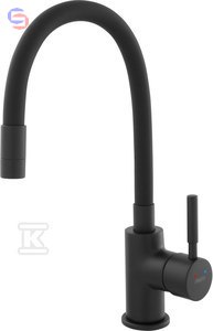 FERRO ZUMBA NERO Bateria zlewozmywakowa czarna elastyczna wylewka