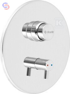 DEANTE PRESS Bateria prysznicowa czasowa chrom podtynkowa 0,07x0,14x0,26m