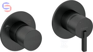 DEANTE SILIA Bateria prysznicowa podtynkowa Nero z przełącznikiem 0,105x0,185x0,215m