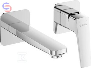 DEANTE BLUR Bateria umywalkowa podtynkowa chrom 0,2x0,35x0,075m