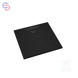 SCHEDPOL ONNLINE Black Stone Brodzik kompozytowy 80x80x3 cm