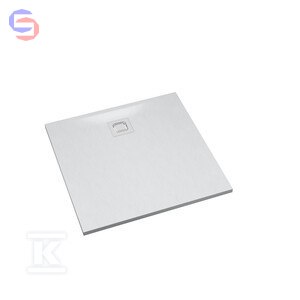 SCHEDPOL ONNLINE White Stone Brodzik kompozytowy 80x80x3 cm
