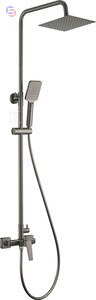 DEANTE BLUR Deszczownica z baterią prysznicową titanium mieszaczowa 0,07x0,42x1,29m