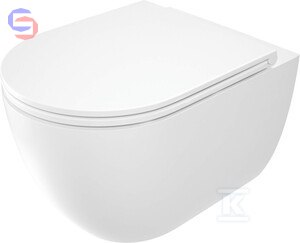 DEANTE ROUND Miska WC wisząca bezkołnierzowa 54x42x46cm 33,4kg