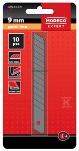 MODECO EXPERT Ostrza łamane 9 mm 10 szt.