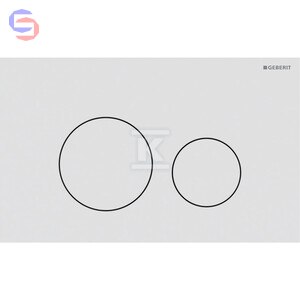 Geberit Sigma40 Przycisk uruchamiający stal nierdzewna biały mat 0,19x0,33m