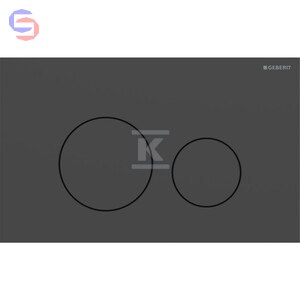 Geberit Sigma40 Przycisk uruchamiający stal nierdzewna czarny 0,05x0,19x0,33m