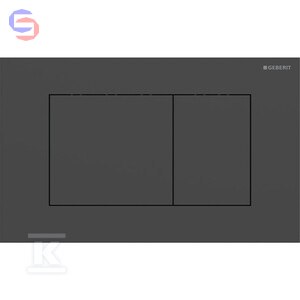 Geberit Sigma40 Przycisk uruchamiający stal nierdzewna czarny 0,05x0,19x0,33m