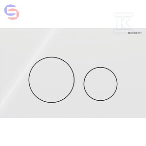Geberit Sigma40 Przycisk uruchamiający biały szkło 115.628.SI.1