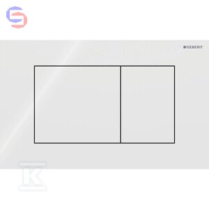 Geberit Sigma40 Przycisk uruchamiający biały szkło 0,19x0,33m