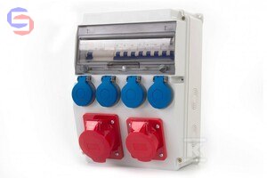 ONNLINE POWER Rozdzielnica CAJA16M 4x230V RCD IP44 3,41kg