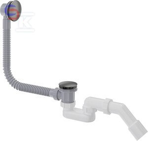 DEANTE Syfon do wanny Click-Clack Titanium 0,36x0,18x0,09m 0,8kg