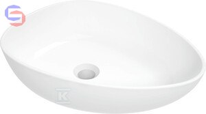 DEANTE Alpinia Umywalka nablatowa asymetryczna 47x35 cm 6,75kg