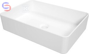 DEANTE SQUARE Umywalka nablatowa prostokątna 50,5x35,5 cm 9kg