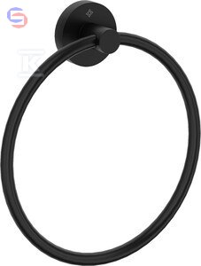 DEANTE JAŚMIN Wieszak na ręcznik ścienny okrągły nero 0,24kg