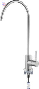 DEANTE Wylewka do wody filtrowanej stal szczotkowana 0,42x0,18x0,04m