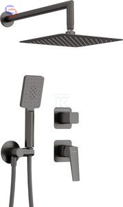 DEANTE Blur Zestaw Podtynkowy Titanium z Głowicą Natryskową 0,2x0,34x0,48m 4,4kg