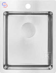 DEANTE OLFATO Zlewozmywak stal szczotkowana 1-komorowy 390x505x200 mm