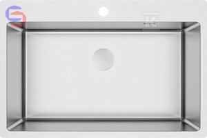 DEANTE OLFATO Zlewozmywak stal szczotkowany 1-komorowy 760x505x200 mm