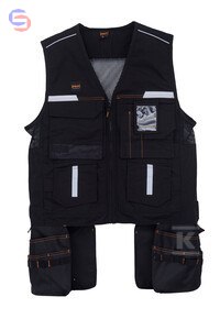 PROF Kamizelka narzędziowa czarna 2XL 0,87kg