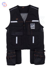 PROF Kamizelka narzędziowa czarna L 0,79kg