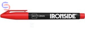 IRONSIDE Marker Permanentny Gruba Końcówka Czerwony 0,2x0,065x0,02m