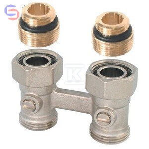 OVENTROP MULTIFLEX FB Przyłącze dolne 1/2GZx3/4GZ niklowane